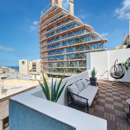 A Lovely 2br Penthouse In St Julians, Pv With Wifi By 360 Estates *