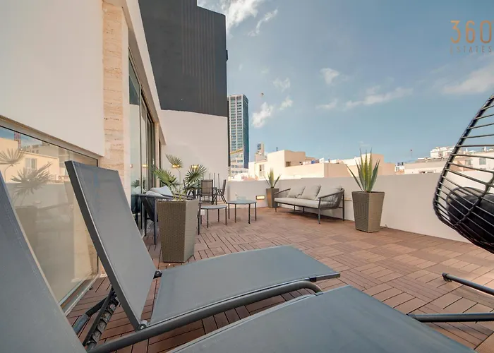 A Lovely 2br Penthouse In St Julians, Pv With Wifi By 360 Estates *