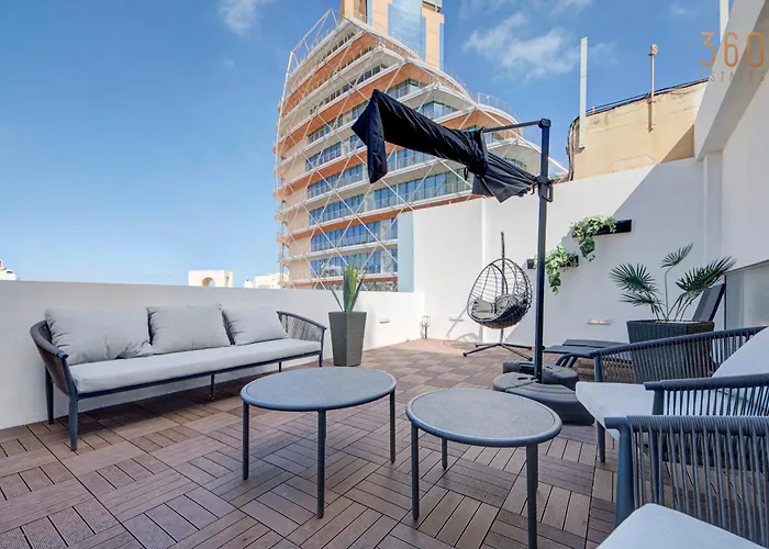 A Lovely 2br Penthouse In St Julians, Pv With Wifi By 360 Estates Apartamento San Julián