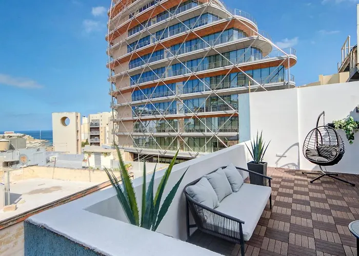 A Lovely 2br Penthouse In St Julians, Pv With Wifi By 360 Estates *