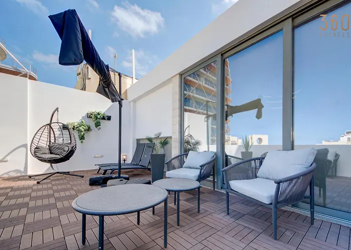 A Lovely 2br Penthouse In St Julians, Pv With Wifi By 360 Estates Apartamento *